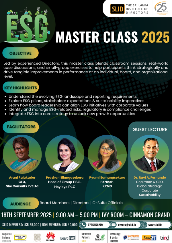 ESG Masterclass 2025