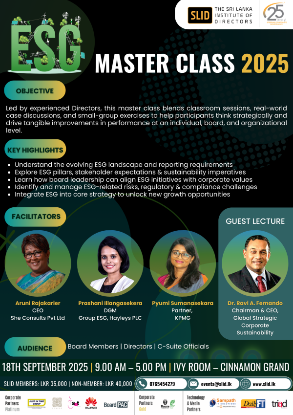ESG Masterclass 2025