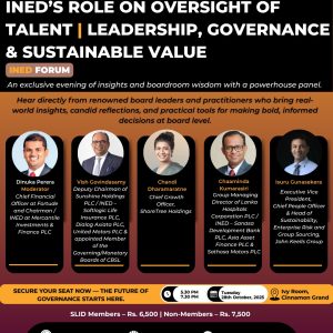 INED Forum - INED’s Role on Oversight of Talent – Leadership, Governance & Sustainable Value