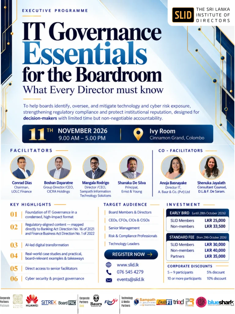 IT Governance Essentials for the Boardroom – What Every Director must know