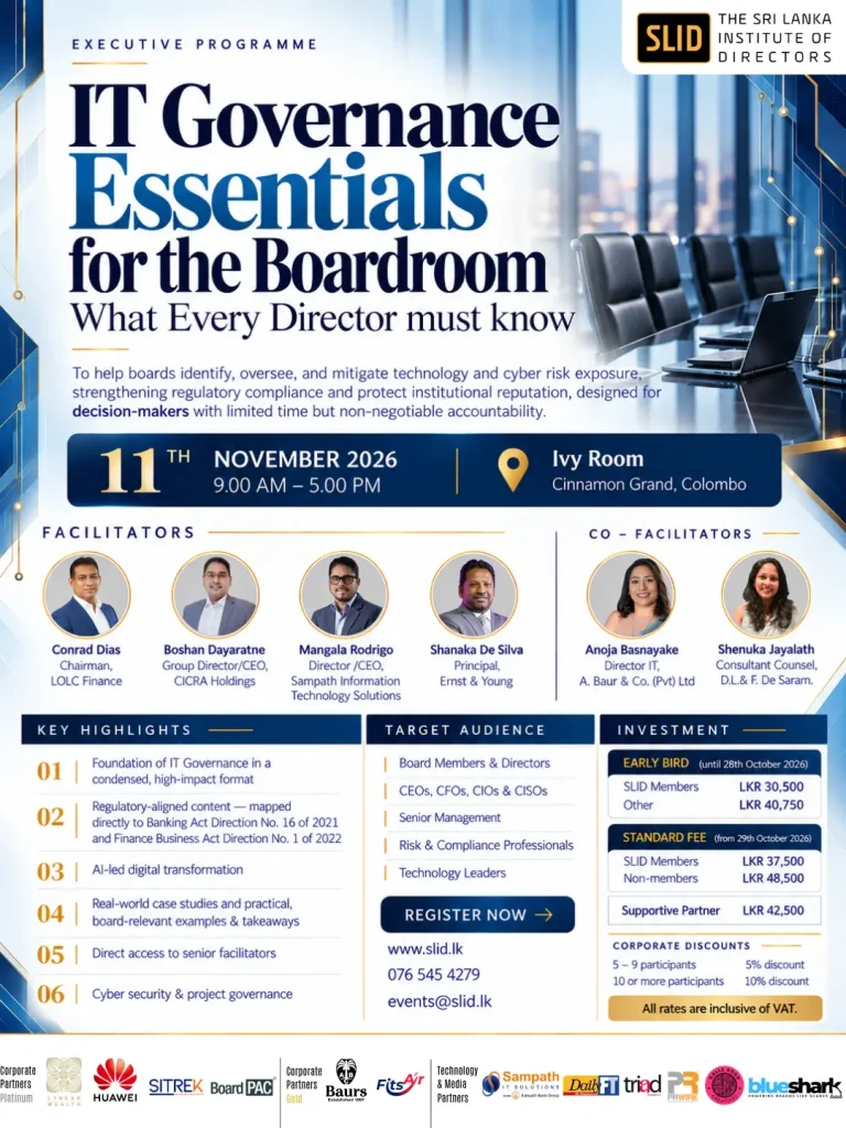 IT Governance Essentials for the Boardroom – What Every Director must know